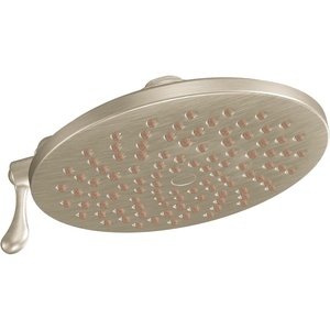 image:imageMoen S6320EPBN Velocity EcoPerformance TwoFunction Rain Shower Shower Head with Immersion Technology 8Inch Brushed NickelBrushed Nickel