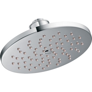 image:imageMoen S6360 8 SingleFunction Rainshower Showerhead with Immersion Technology at 25 GPM Flow Rate ChromeChrome