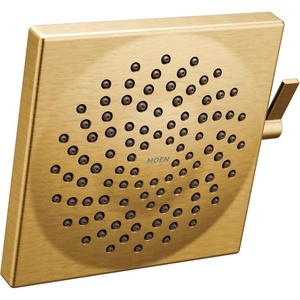 image:imageMoen S6364EPBG Velocity EcoPerformance 2Function Square Rainshower Shower Head Featuring Immersion Technology 85Inch Brushed GoldBrushed Gold