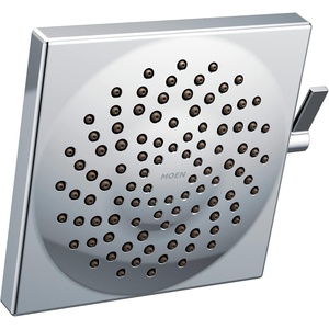 image:imageMoen S6364EPBG Velocity EcoPerformance 2Function Square Rainshower Shower Head Featuring Immersion Technology 85Inch Brushed GoldChrome