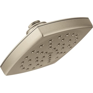 image:imageMoen S6365NL Voss 6 SingleFunction Rainshower Showerhead with Immersion Technology Polished NickelBrushed Nickel