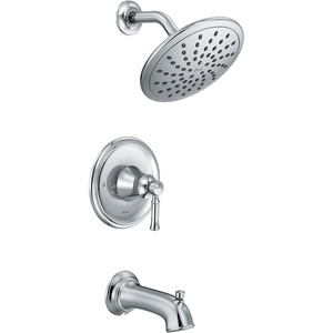 image:imageMoen T2283EPORB Dartmoor Tub Shower Faucet System with Rainshower Showerhead without Valve Oil Rubbed BronzeChrome