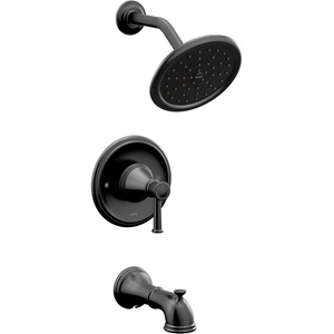 image:imageMoen T2313 Belfield PosiTemp TubShower Trim Kit Without Valve ChromeMatte Black