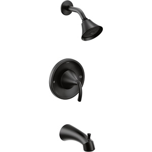 image:imageMoen T2743BN Glyde PosiTemp TubShower Faucet Brushed NickelMatte Black