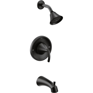 image:imageMoen T2743EPBN Glyde PosiTemp TubShower Faucet Brushed NickelMatte Black