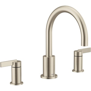 image:imageMoen T6223 Cia 2Handle HighArc Deck Mount Roman Tub Faucet Trim Kit Valve Required ChromeBrushed Nickel