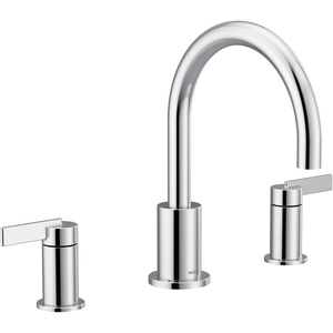 image:imageMoen T6223 Cia 2Handle HighArc Deck Mount Roman Tub Faucet Trim Kit Valve Required ChromeChrome
