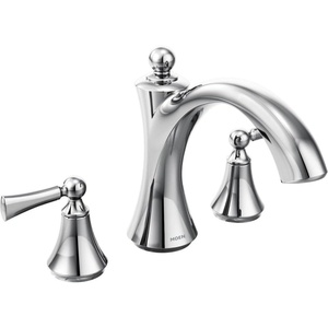image:imageMoen T653ORB Wynford TwoHandle Non Diverter Roman Tub Faucet Oil Rubbed BronzeChrome