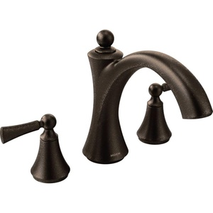 image:imageMoen T653ORB Wynford TwoHandle Non Diverter Roman Tub Faucet Oil Rubbed BronzeOil Rubbed Bronze