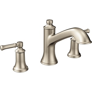 image:imageMoen T683 Dartmoor TwoHandle High Arc Roman Tub Faucet ChromeBrushed Nickel