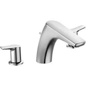 image:imageMoen T986 Method TwoHandle Low Arc Roman Tub Faucet without Valve ChromeChrome