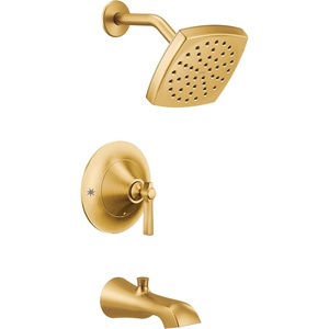 image:imageMoen TS2913EPBN Flara PosiTemp Pressure Balancing EcoPerformance Tub and Shower Trim Kit Valve Required Brushed NickelBrushed Gold