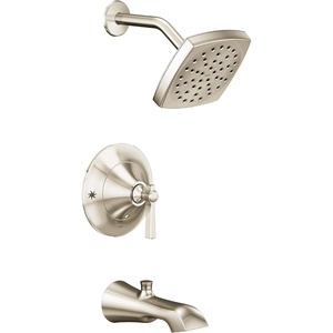 image:imageMoen TS2913EPBN Flara PosiTemp Pressure Balancing EcoPerformance Tub and Shower Trim Kit Valve Required Brushed NickelPolished Nickel