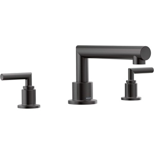image:imageMoen TS93003BN Arris 2Handle Deck Mount Modern Roman Tub Faucet Trim Kit Valve Required Brushed NickelMatte Black
