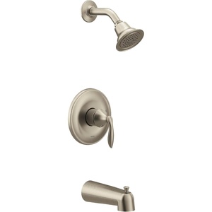 image:imageMoen UT2133EPBN Eva Collection MCORE 2Series 1Handle Tub and Shower Trim Kit Valve Required Brushed NickelBrushed Nickel