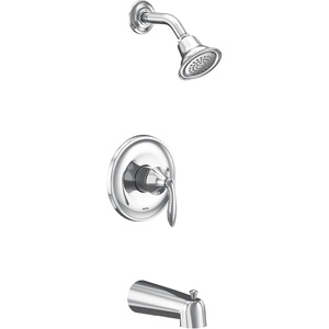 image:imageMoen UT2133EPBN Eva Collection MCORE 2Series 1Handle Tub and Shower Trim Kit Valve Required Brushed NickelChrome