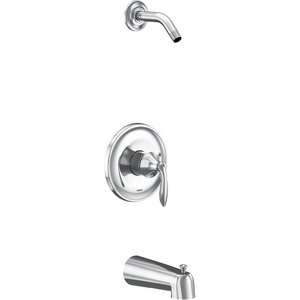image:imageMoen UT2133NHBN Eva Collection MCORE 3Series 1Handle Tub and Shower Trim Kit Valve Required Brushed NickelChrome