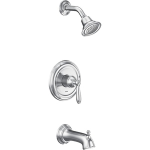 image:imageMoen UT2153EP Brantford MCORE 2Series 1Handle Tub and Shower Trim Kit Valve Required ChromeChrome