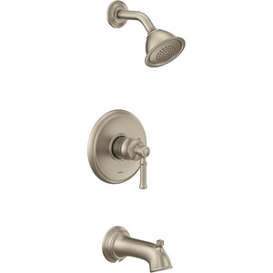 image:imageMoen UT2183EP Dartmoor MCORE 2Series 1Handle Tub and Shower Trim Kit Valve Required ChromeBrushed Nickel