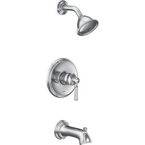 image:imageMoen UT2183EP Dartmoor MCORE 2Series 1Handle Tub and Shower Trim Kit Valve Required ChromeChrome