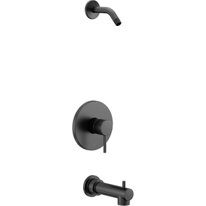 image:imageMoen UT2193NHBG Align MCORE 3Series 1Handle Tub and Shower Trim Kit Valve Required Brushed GoldMatte Black