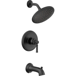 image:imageMoen UT2283EPBN Dartmoor MCORE 2Series 1Handle Tub and Shower Trim Kit Valve Required Brushed NickelMatte Black