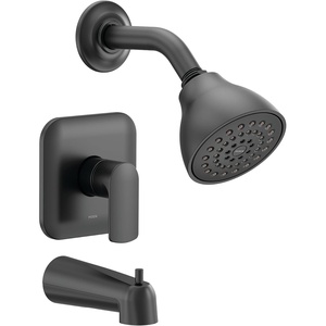 image:imageMoen UT2813EPBL Rizon MCORE 2Series 1Handle Tub and Shower Trim Kit Valve Required Matte BlackMatte Black