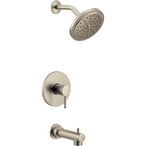 image:imageMoen UT3293BG Align MCORE 3Series 1Handle Tub and Shower Trim Kit Valve Required Brushed GoldBrushed Nickel