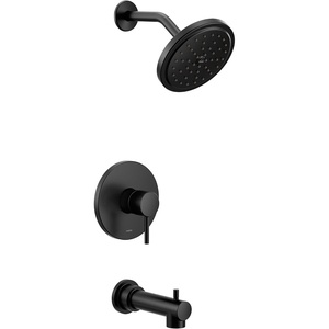 image:imageMoen UT3293BG Align MCORE 3Series 1Handle Tub and Shower Trim Kit Valve Required Brushed GoldMatte Black