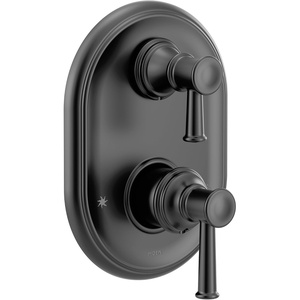 image:imageMoen UT3322 Belfield MCORE 3Series 2Handle Shower Trim with Integrated Transfer Valve Valve Required ChromeMatte Black