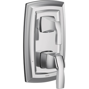 image:imageMoen UT3611 Voss MCORE 3Series 2Handle Shower Trim with Integrated Transfer Valve Valve Required ChromeChrome