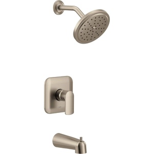 image:imageMoen UT3813EP Align MCORE 3Series 1Handle EcoPerformance Tub and Shower Trim Kit Valve Required ChromeBrushed Nickel