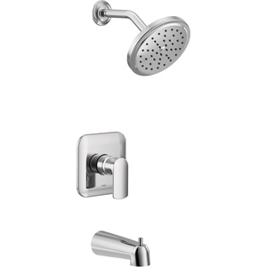 image:imageMoen UT3813EP Align MCORE 3Series 1Handle EcoPerformance Tub and Shower Trim Kit Valve Required ChromeChrome