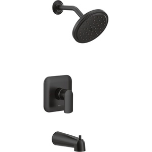 image:imageMoen UT3813EP Align MCORE 3Series 1Handle EcoPerformance Tub and Shower Trim Kit Valve Required ChromeMatte Black