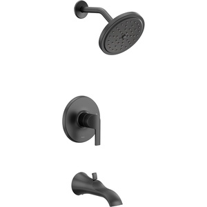 image:imageMoen UTS2203EPBL Doux Collection MCORE 2Series 1Handle Tub and Shower Trim Kit Valve Required Matte BlackMatte Black