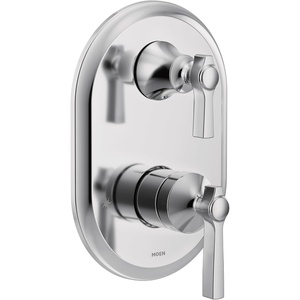 image:imageMoen UTS2411BN Flara MCORE 3Series 2Handle Shower Trim with Integrated Transfer Valve Valve Required Brushed NickelChrome