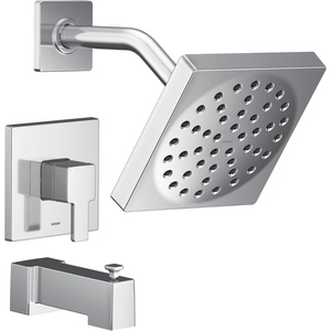 image:imageMoen UTS2713EPBN 90 Degree MCORE 2Series 1Handle Tub and Shower Trim Kit Valve Required Brushed NickelChrome