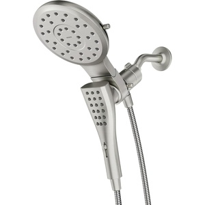 image:imageMoen Verso Chrome Round Rain Shower Head and Detachable Handshower Combination with Magnetix Docking System and 60inch Metal Hose 220C2Spot Resist Nickel