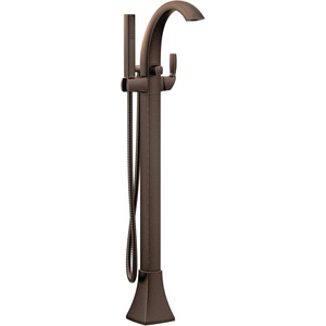 image:imageMoen Voss Brushed Gold OneHandle Freestanding Floor Mount Tub Filler with Handshower 695BGOil Rubbed Bronze