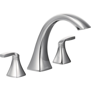 image:imageMoen Voss Chrome TwoHandle Deck Mount Roman Tub Faucet Trim Kit Valve Required T693Chrome