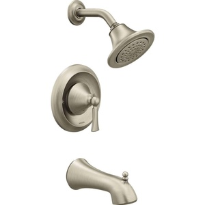 image:imageMoen Wynford Brushed Nickel PosiTemp Tub and Shower Trim Kit Valve Required T4503BNBrushed Nickel