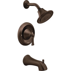 image:imageMoen Wynford Brushed Nickel PosiTemp Tub and Shower Trim Kit Valve Required T4503BNOil Rubbed Bronze
