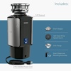 image:imageMoen GX100C Chef Series 1 HP Continuous Feed Garbage Disposal with Sound Reduction Disposer Power Cord Included1 HP