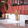 image:imageMoen 84516BZG Findlay Bronzed Gold SingleHandle Bathroom FaucetBronzed Gold