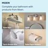 image:imageMoen 8Function Combo Shower Head with Handheld Shower Head and Hose 3Way Diverter Wall Mount Dual Shower Head Chrome 280C1Chrome