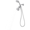 image:imageMoen 8Function Combo Shower Head with Handheld Shower Head and Hose 3Way Diverter Wall Mount Dual Shower Head Chrome 280C1Chrome