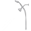 image:imageMoen 8Function Combo Shower Head with Handheld Shower Head and Hose 3Way Diverter Wall Mount Dual Shower Head Chrome 280C1Chrome
