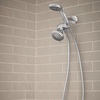 image:imageMoen 8Function Combo Shower Head with Handheld Shower Head and Hose 3Way Diverter Wall Mount Dual Shower Head Chrome 280C1Chrome