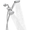 image:imageMoen 8Function Combo Shower Head with Handheld Shower Head and Hose 3Way Diverter Wall Mount Dual Shower Head Chrome 280C1Chrome