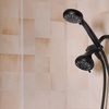 image:imageMoen 8Function Combo Shower Head with Handheld Shower Head and Hose 3Way Diverter Wall Mount Dual Shower Head Chrome 280C1Matte Black